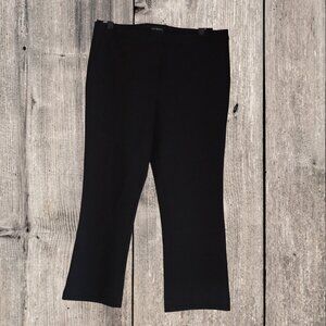 Max Mia, Cropped Elegant Dress Pants, Black, Size 10